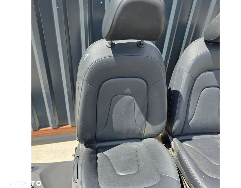 FOTEL FOTELE AUDI A4 B8 KOMPLET SKÓRA 2008-2016 BEZ PODGRZEWANIA ! *1 - 8