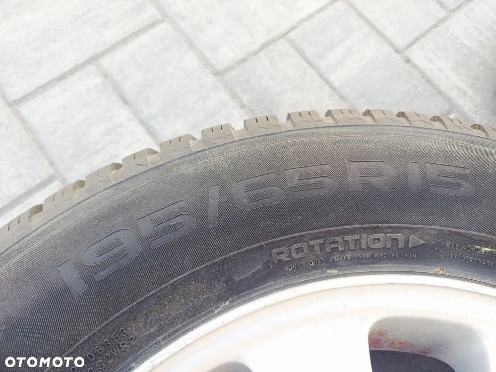 FELGI Z OPONAMI KOŁA ALUMINIOWE MERCEDES W169 R15 5X112 ET44 66,6 mm OPONY SEASONPROOF R15 195/65 WIELOSEZON NR17 - 6