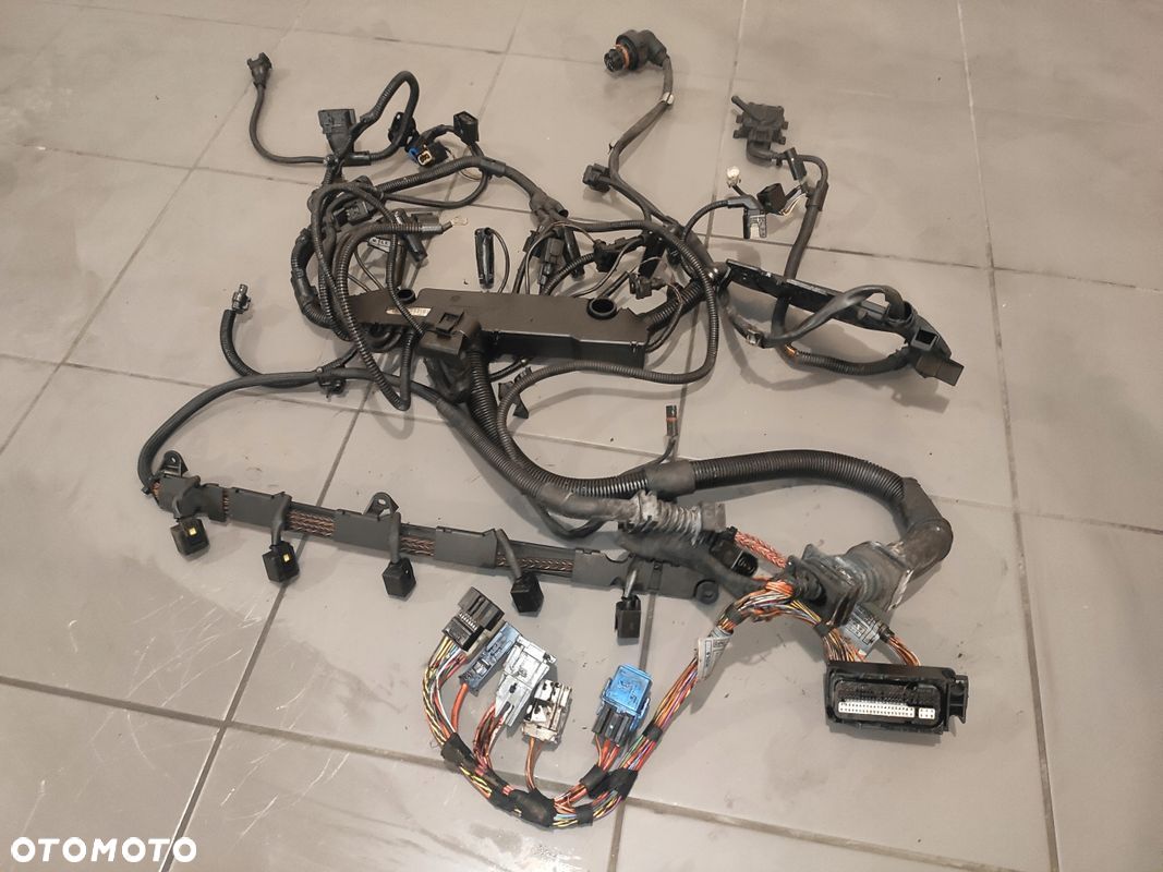 BMW X5 E70 3.0D M57 OKABLOWANIE INSTALACJA WIĄZKA SILNIKA WTYCZKI KPL ORYG - 1