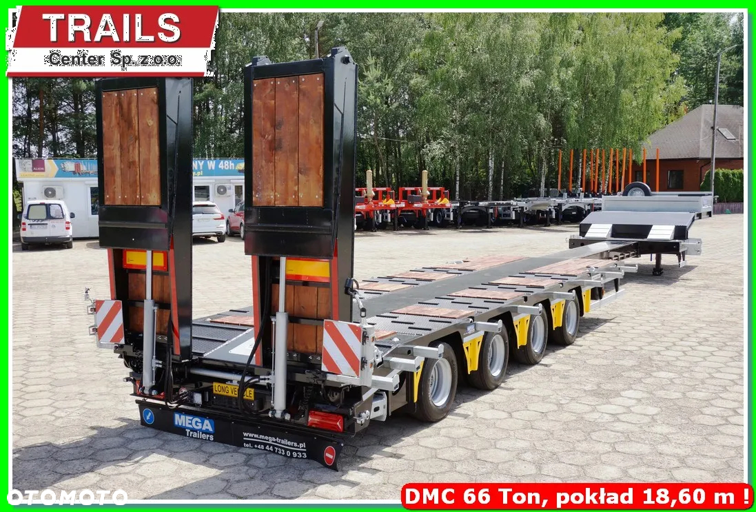 Inny Niska podłoga 4-osie, rozciągana dł. 18,60 m,  własne PTO, NAJAZDY HYDRAULICZNE. !!! - 4