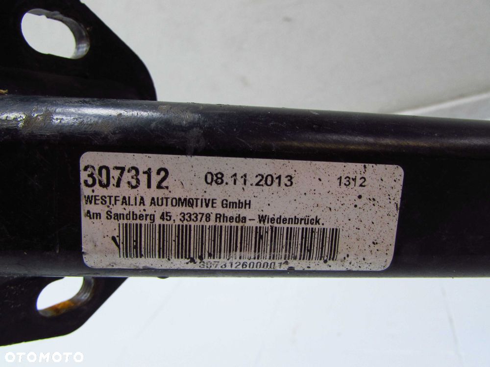 FORD FIESTA VII MK7 08-17 HAK HOLOWNICZY PRZYCZEPY WYPINANY WESTFALIA 8A61-19D521-AC - 8