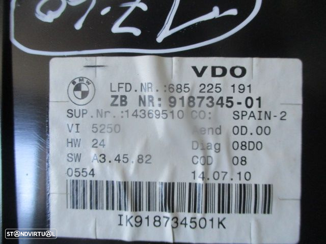 Quadrante 918734501 BMW E91 2010 320 D MP/H Digital - 3