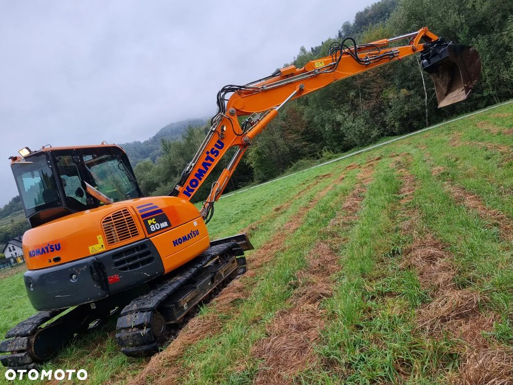 Komatsu Koparka Gąsienicowa 8 ton PC80MR-3 z Norwegii jak Nowa 2017rok 3100mtg 3x ramie łamane Klima ser.DEKRA pompa paliwa centr. smarowanie - 23