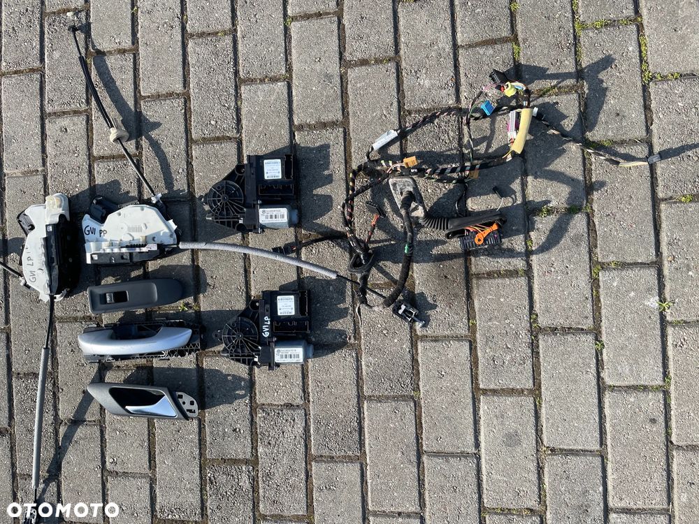 VW GOLF VI PODNOŚNIK SZYBY SZYBA SILNICZEK ZAMEK INSTALACJA klamka tapicerka LEWY PRAWY PRZÓD - 4