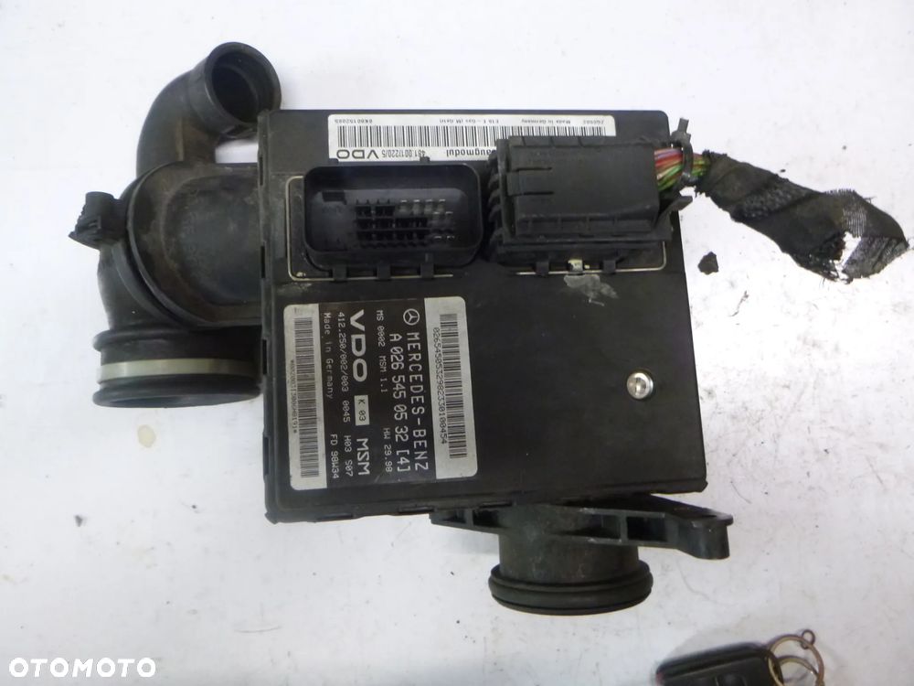 ZESTAW STARTOWY MERCEDES A-KLASA W168 1,6B STEROWNIK A0265450532  A1661402100 - 2