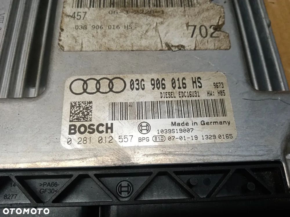 Komputer sterownik silnika Audi A6 C6 2.0 TDI 03G906016HS 0281012557 - 7