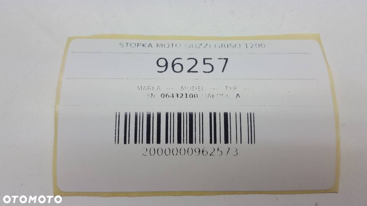 STOPKA NÓŻKA BOCZNA MOTO GUZZI GRISO GU06432100 - 9