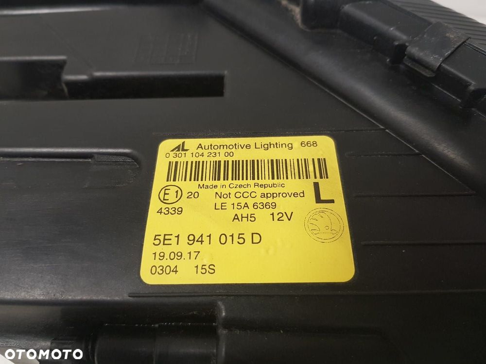 SKODA OCTAVIA 3 III LIFT LAMPA LEWA FULL LED EUROPA 5E1941015D - 10