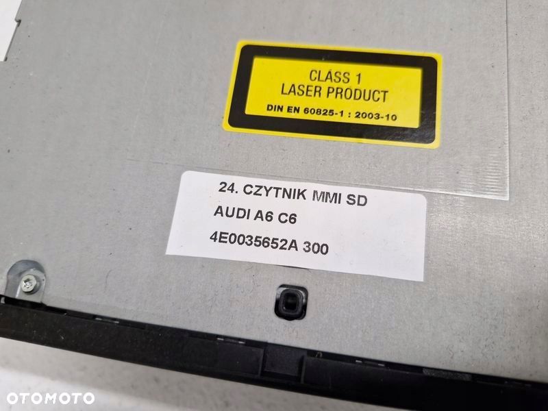 AUDI A6 C6 CZYTNIK KART NAWIGACJI MMI SD 4E0035652A - 4