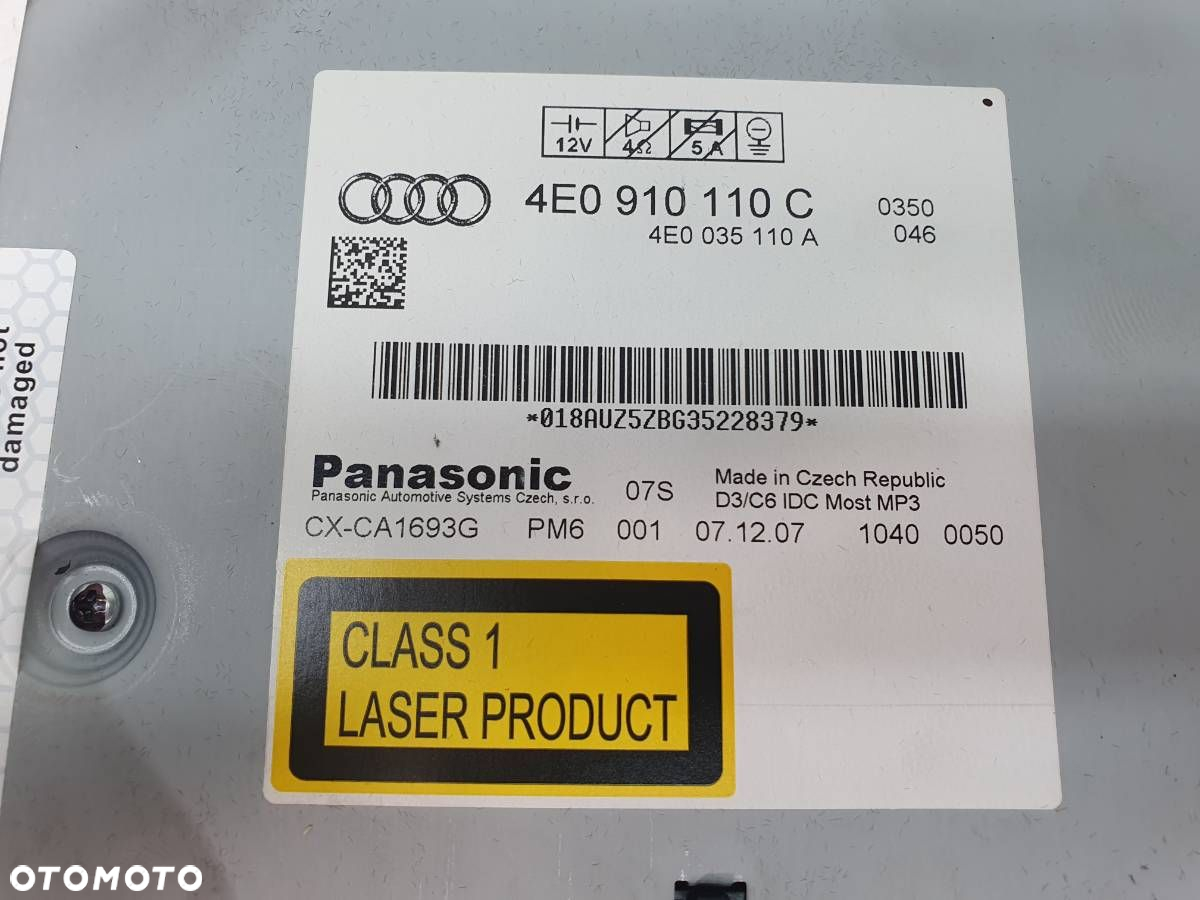 ZMIENIARKA PŁYT CD AUDI A6 C6 4E0910110C - 3