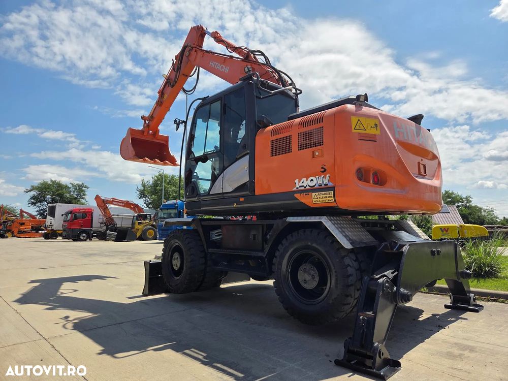Hitachi ZX140W-6, 2019, 5.549h, 17.1t, cupa NOUA 1,3m latime, LAMA+CALE, consum mediu 8,3l/h, revizii efectuate, Ad sapare 6m, ridica 7t, avertizare antirasturnare, inst picon si inst rotire pe brate, STARE FOARTE BUNA, posibil leasing,PROMOTIE 89.900Eur+Tva - 3