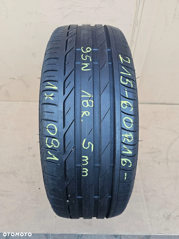 (O91) 215/60R16 95W 5mm 18r / Bridgestone Turanza T001