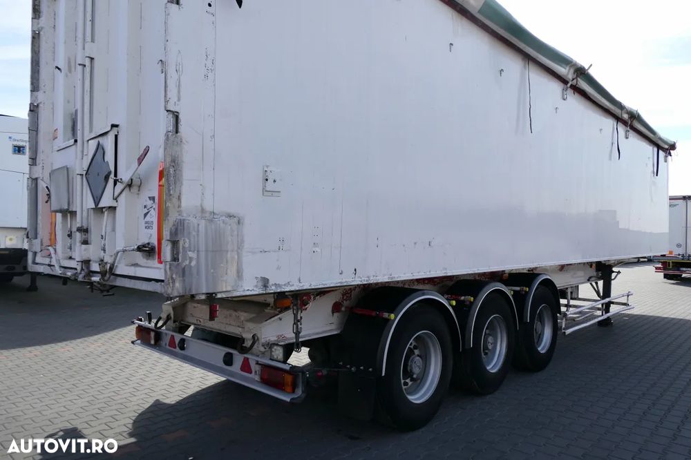 Benalu CAMION BASCULANTE ALUMINIU / 75 M3 / UȘĂ clapete / AXIE ELEVABILĂ - 17