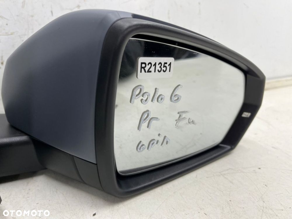 Lusterko VW Polo 6 VI 2g 17r.- PRAWE elektryczne podgrzewane 6 pin kompletne EUROPA - 3