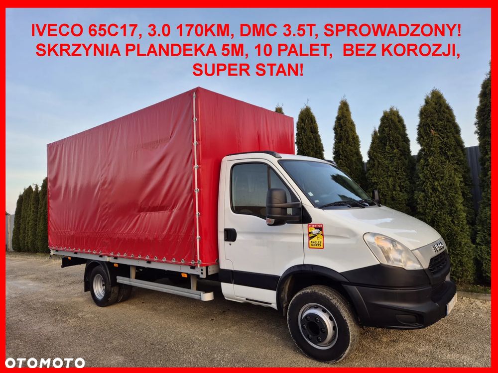 Iveco 65C17 3.0 170KM/ DMC 3.5T/ Burto Plandeka 10 palet/ - 1