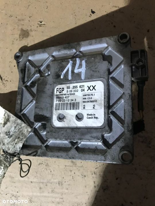 OPEL VECTRA C 1.8 B KOMPUTER SILNIKA 55355631 XX S0600204 5WK9407 7022312343 - 1