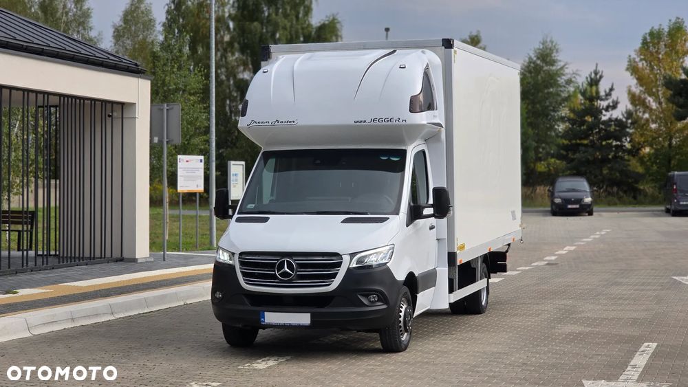 Mercedes-Benz SPRINTER 519 CDI 907❗❗190 KM / FULL OPCJA / AUTOMAT 9G-TRONIC / FULL LED / KONTENER 10EP  / DRZWI Z TYŁU / BLIŹNIAKI / XENON / RAMA / LAWETA / ZABUDOWA JEGGER / PODUSZKI PNEUMATYCZNE / SYPIALKA / SALON POLSKA ❗❗ - 23