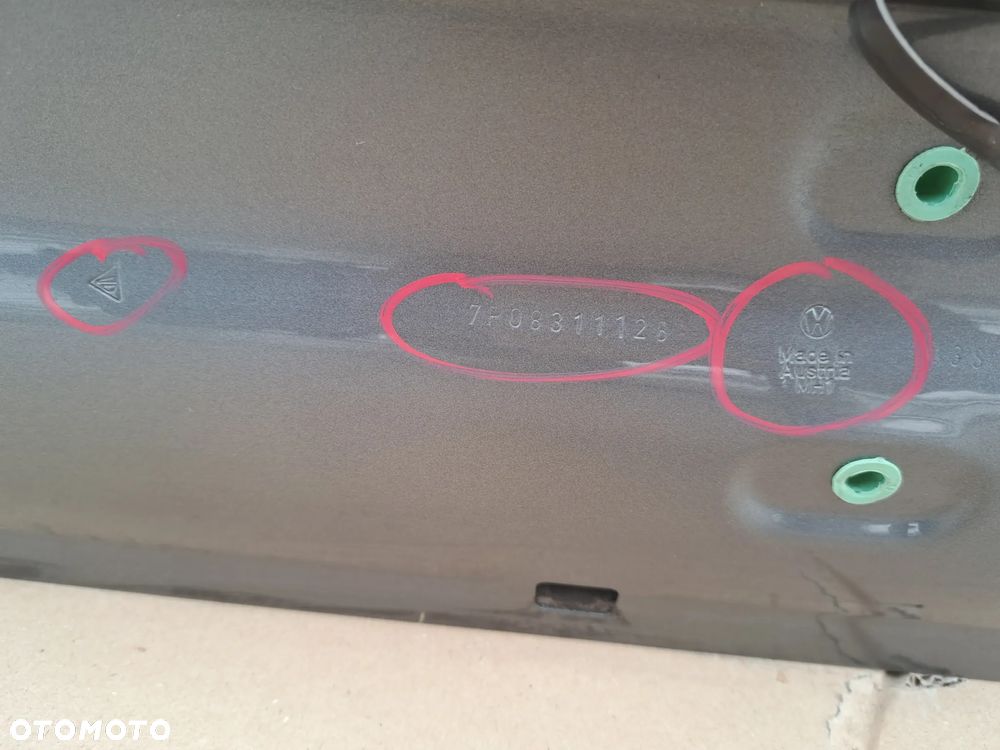 Drzwi przednie Przód Prawe Porsche Cayenne Touareg 92A 7P0831312B - 7