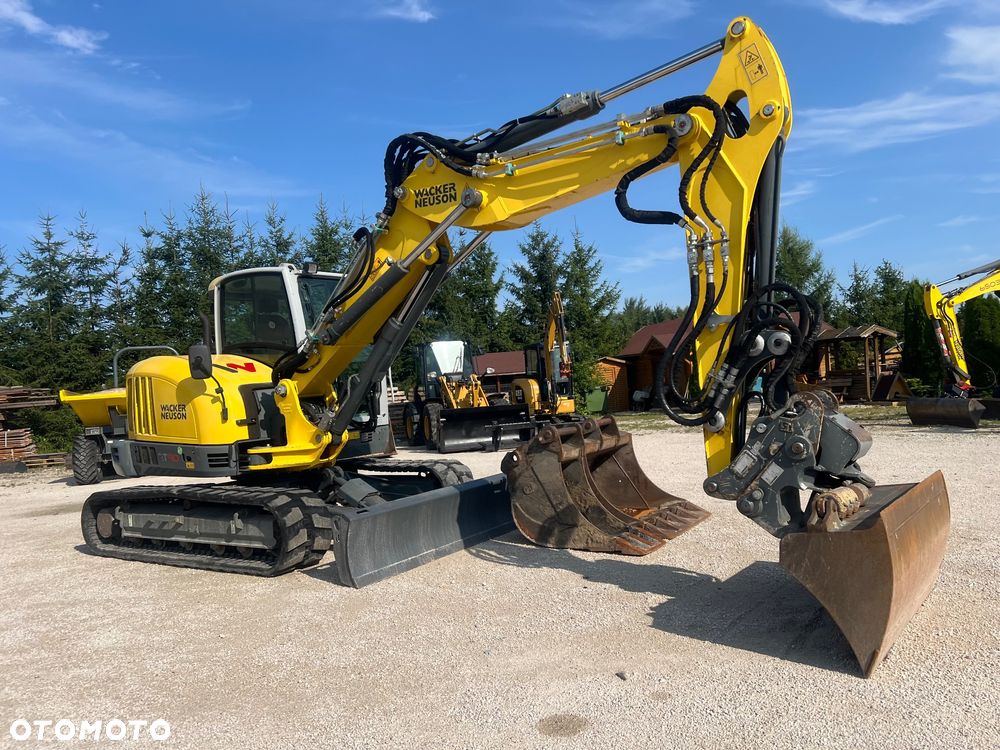 Wacker Neuson Koparka gąsienicowa KLIMA  3xramie łamane Wacker Neuson Et 90 KLIMA Deutz hydrozłącze hydrauliczne Liebherr SW33 LIKUFIX SWA33 + pilot auto hydrauliki 3 x łyżki org Liebherr 9 ton ET90 gumowe gasiennice 1 wł Cat 308 Jcb Yanmar atlas TEREX Liebherr złącze - 2