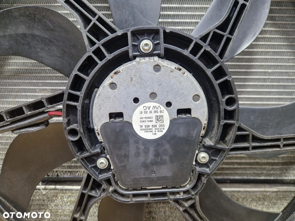 KOMPLET CHŁODNIC WENTYLATOR 5Q0121251EC AUDI SEAT SKODA VW - 2