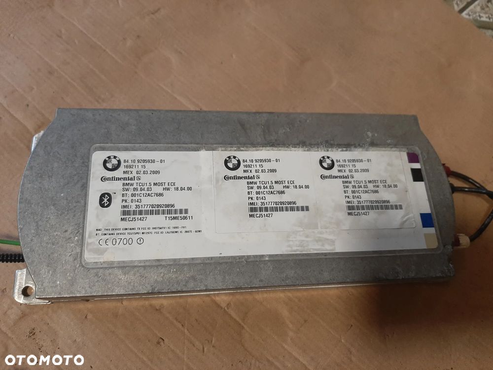 Moduł BLUETOOTH BMW  X5  X6  9205930-01  OE - 1