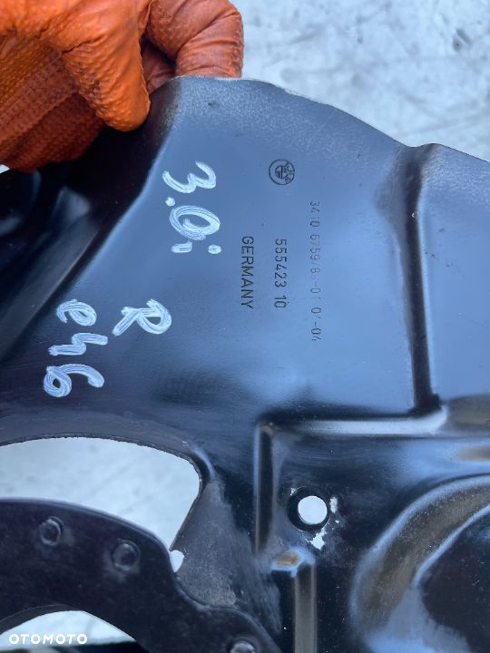 Osłona tarcza kotwiczna prawa duża Bmw e46 330i 330d - 2