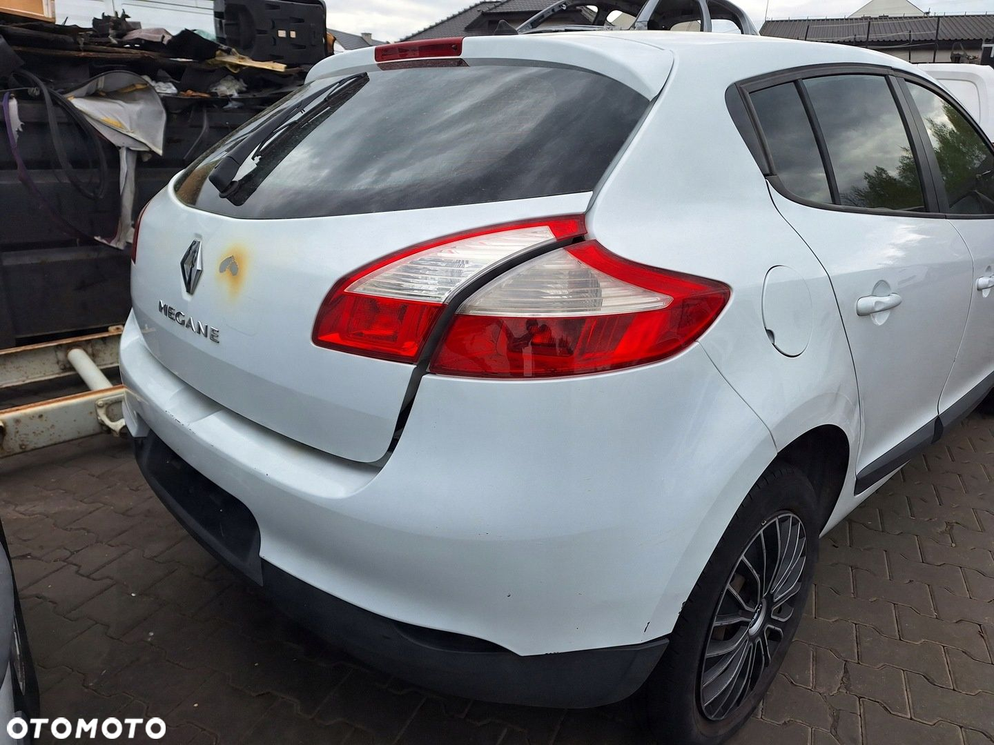RENAULT MEGANE 3 III LIFT 08-15 KOMBI  HB 5D CZARNE LUSTERKO PRAWE 7-PIN - 2