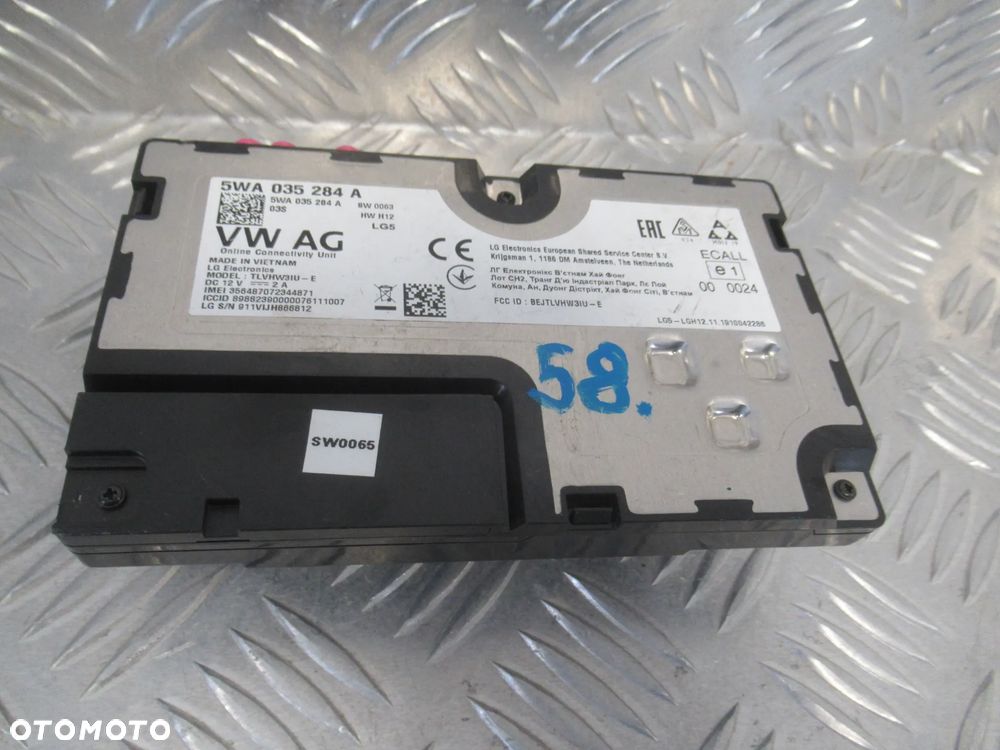 MODUŁ STEROWNIK ONLINE VW SKODA SEAT 5WA035284A - 4
