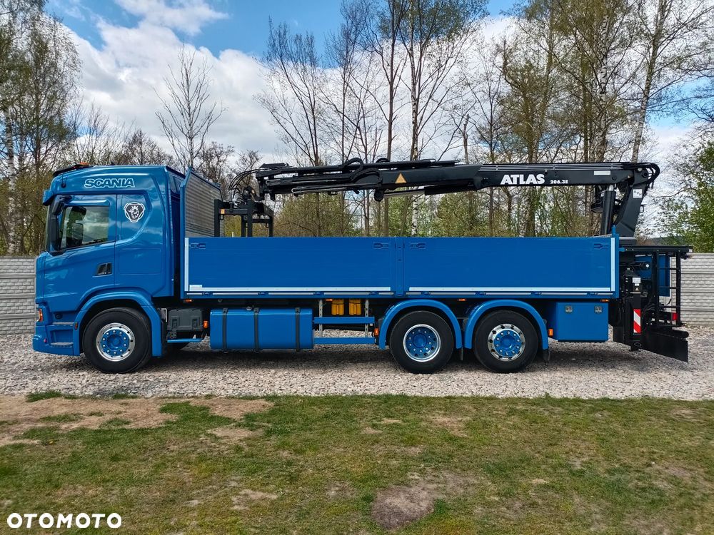 Scania ''S''  G 450* 6x2*+DŻWIG KRAN HDS ATLAS 206.3VE  WYSÓW 11,2m * Sterowanie Radiowe* ROTATOR* CHWYTAK do PALET* Skrzynia 6.8m* 298000km - JAK NOWA* z NIEMIEC - 24