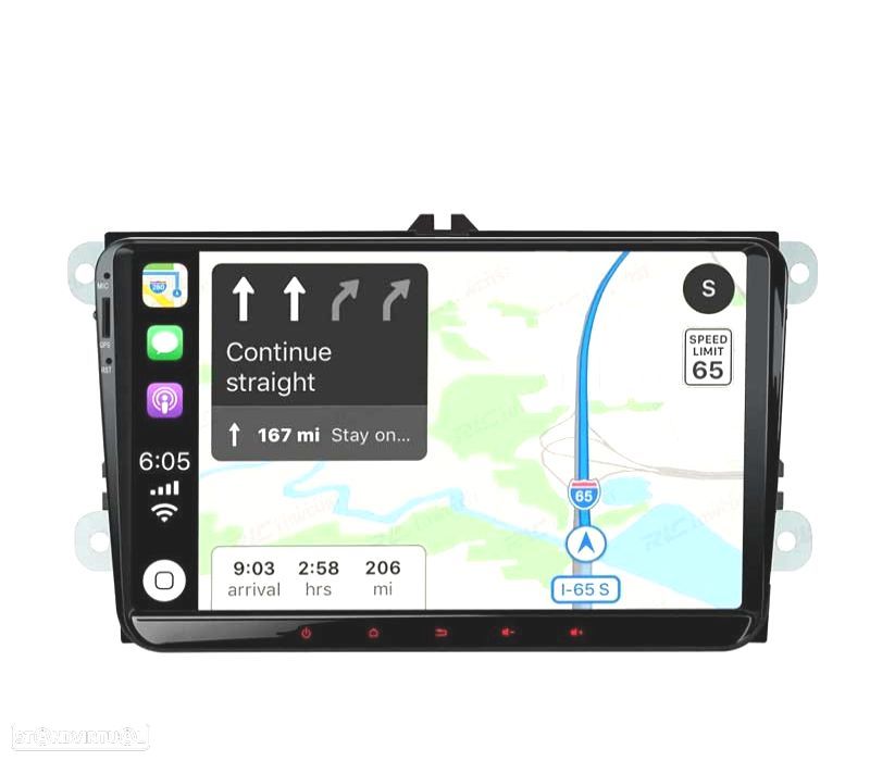 AUTO RADIO GPS ECRA TACTIL 9" VOLKSWAGEN VW PARA SKODA SEAT ANDROID 12 - 6
