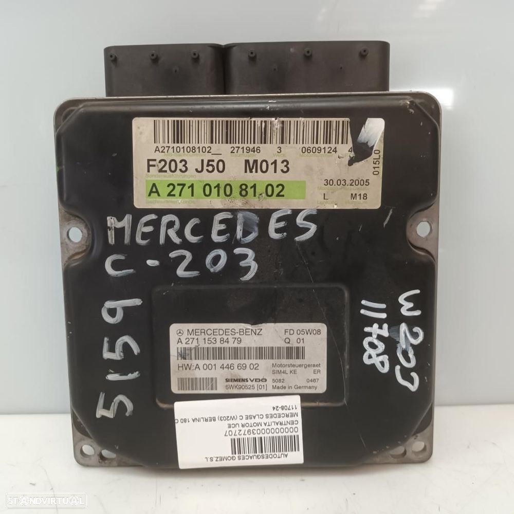 CENTRALINA DO MOTOR UCE MERCEDES-BENZ CLASE C BM 203 BERLINA - 1