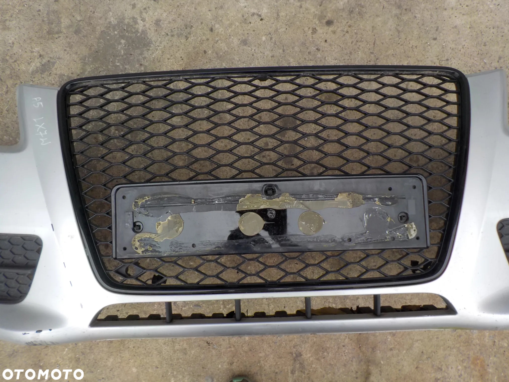 AUDI A5 8T ZDERZAK PRZÓD POD PDC XENON KOLOR LX7W - 5