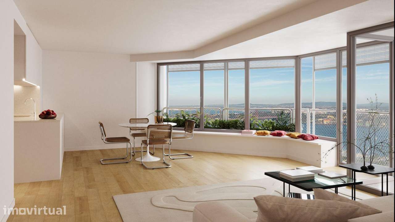 Smooth Restelo Riverside | T1 | 6.º Piso | Vista Rio e Mar | Cedência - Grande imagem: 2/26