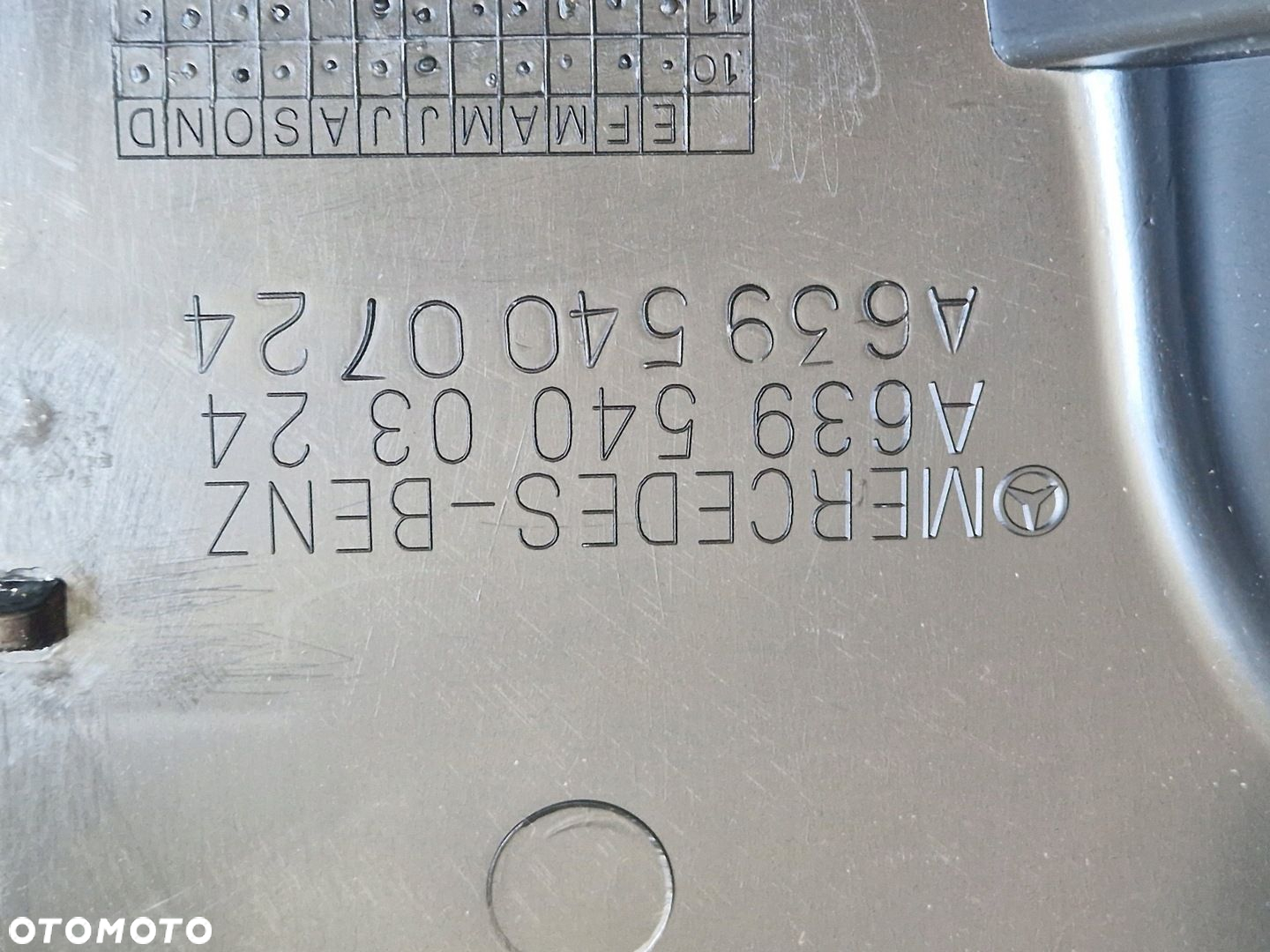 MERCEDES VITO W639 OSŁONA OBUDOWA BEZPIECZNIKÓW KOMPUTERA A6395400324 NOWA - 3