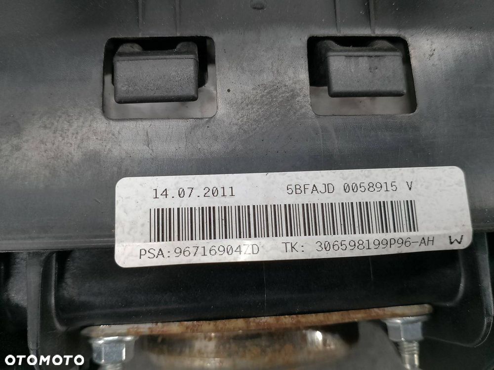 ZESTAW PODUSZEK AIRBAG CITROEN C3 II 96710277ZD  96716904ZD  9676209280 - 9