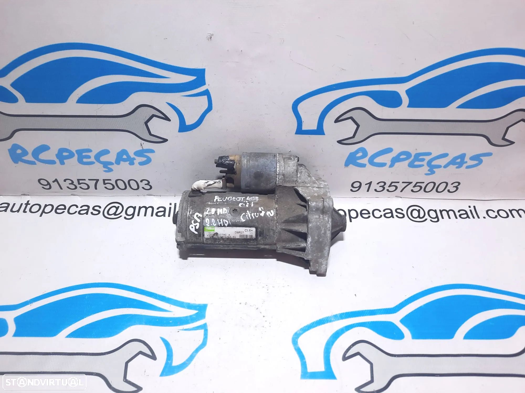 MOTOR ARRANQUE PSA CITROEN BERLINGO 2.0 HDI 16V 163CV RHH 9646972280 D8R27 DS4 DS5 C8 C5 C4 PEUGEOT 407 2.0 HDI - 1