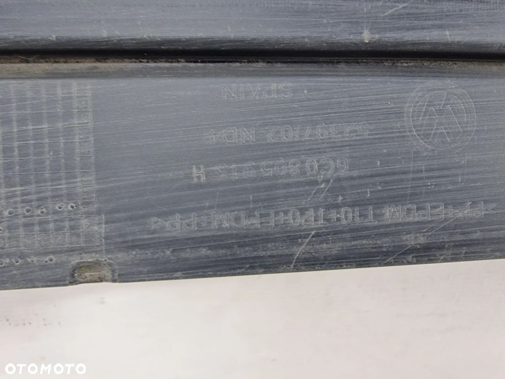 VW POLO V LIFT 6C0 14-17 OSŁONA / DOKŁADKA POD ZDERZAK / SPOJLER ZDERZAKA PRZEDNIEGO PRZÓD , NR 6C0805915H , NR AUKCJI OSŁ760 - 7