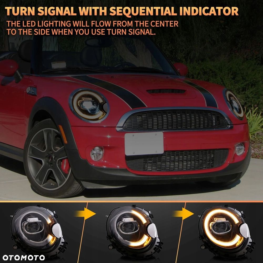 Reflektory Lampy kpl Vland Full Led Neon Dts Tuning Mini Cooper r55 r56 57 - 6