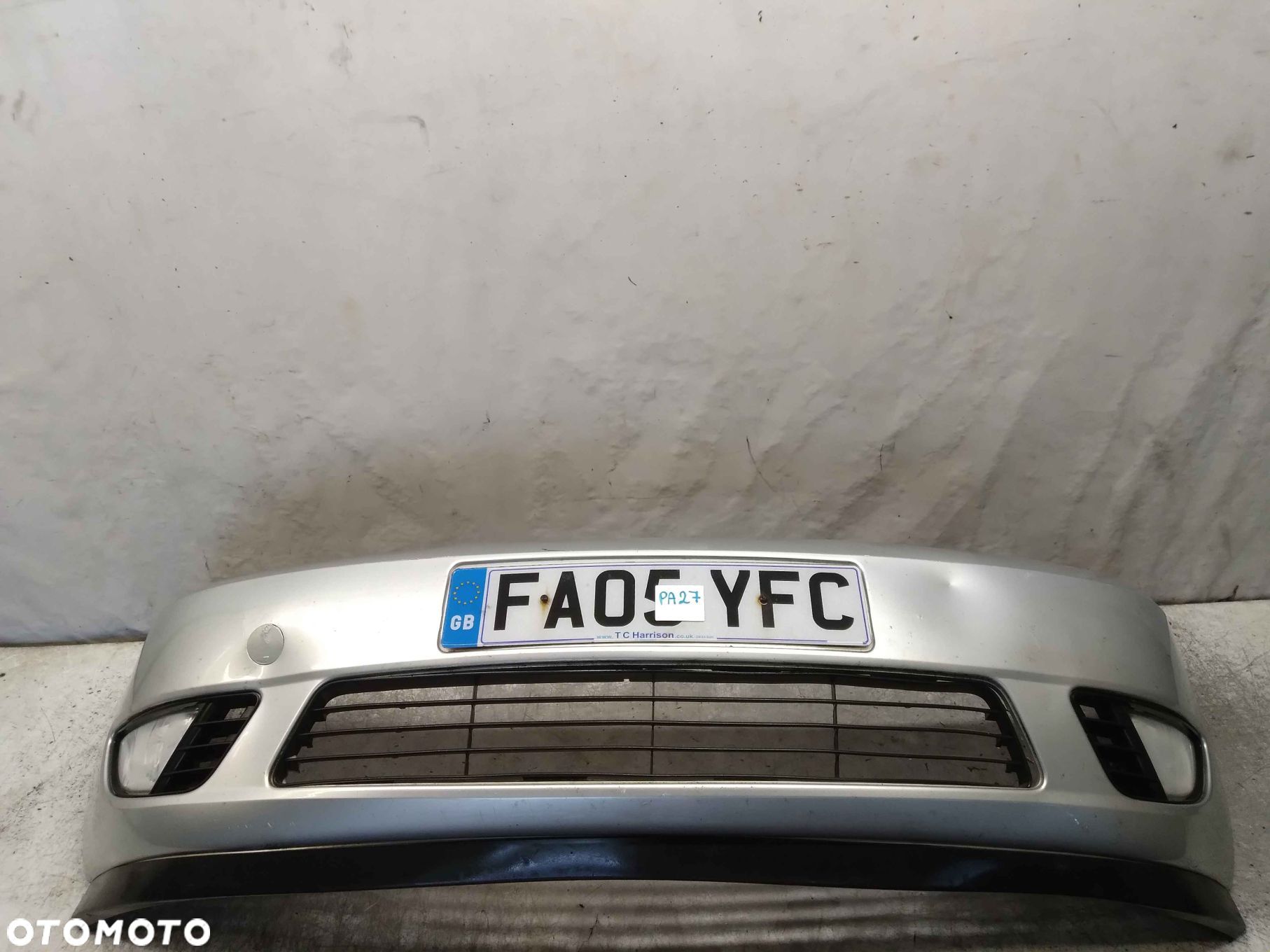 @ ZDERZAK PRZÓD PRZEDNI FORD FIESTA MK.6 6 VI 62 SREBRNY HALOGENY - 1