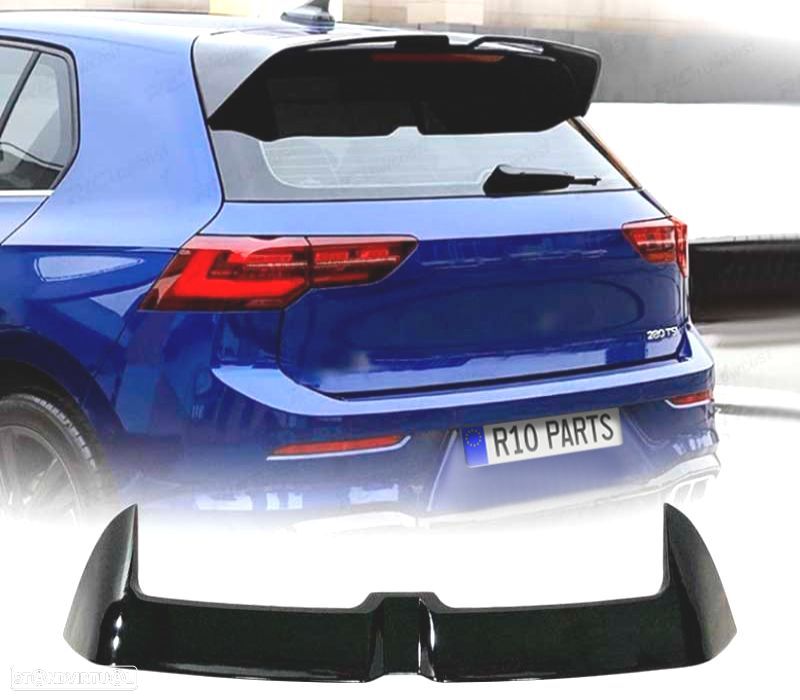 SPOILER VOLKSWAGEN VW GOLF 8 R LINE LOOK OETTINGER PRETO BRILHANTE - 1