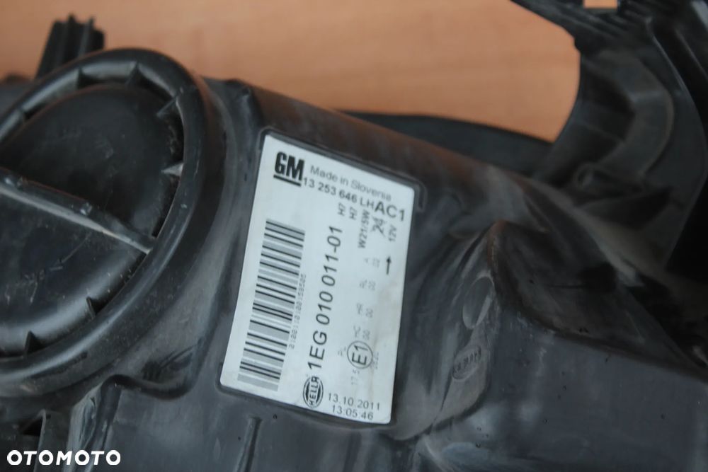 LAMPA LEWA PRZDNIA LEWY PRZÓD OPEL ASTRA J JASNA 13253646 100% OK EUROPA ORYGINAŁ - 17