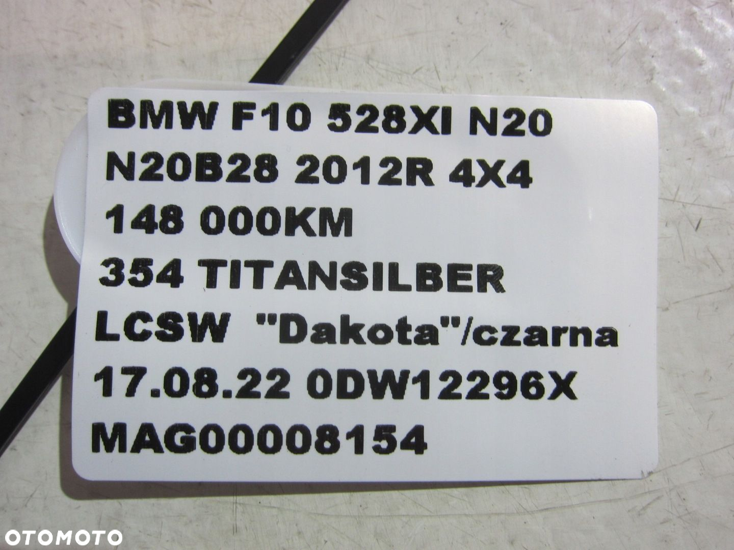 BMW F10 528XI N20 SKRZYNIA BIEGÓW 24007642074 AUTO 7642074 - 16