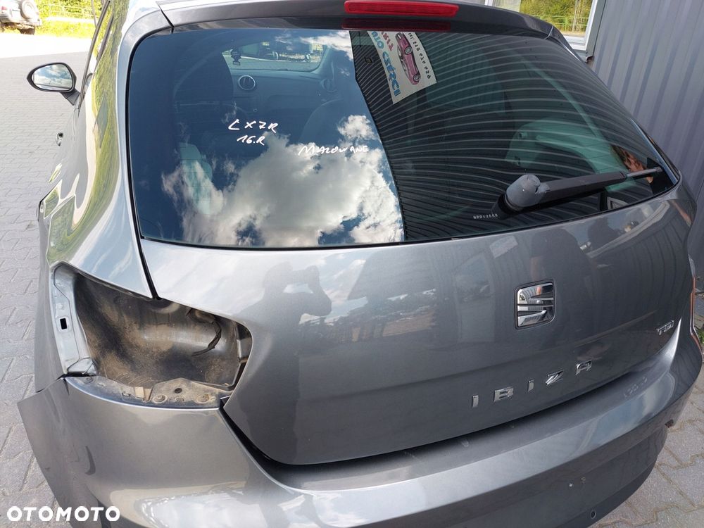 seat ibiza iv 6j hb 5d 08-17r klapa bagażnika lx7r kompletna 16r - 1