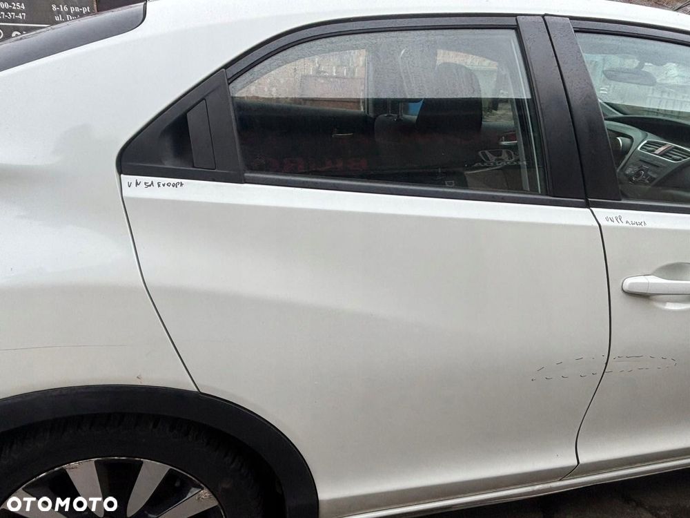 honda civic ix drzwi prawe tylne prawy tył nh788p biały eu 5d 12-16 r.