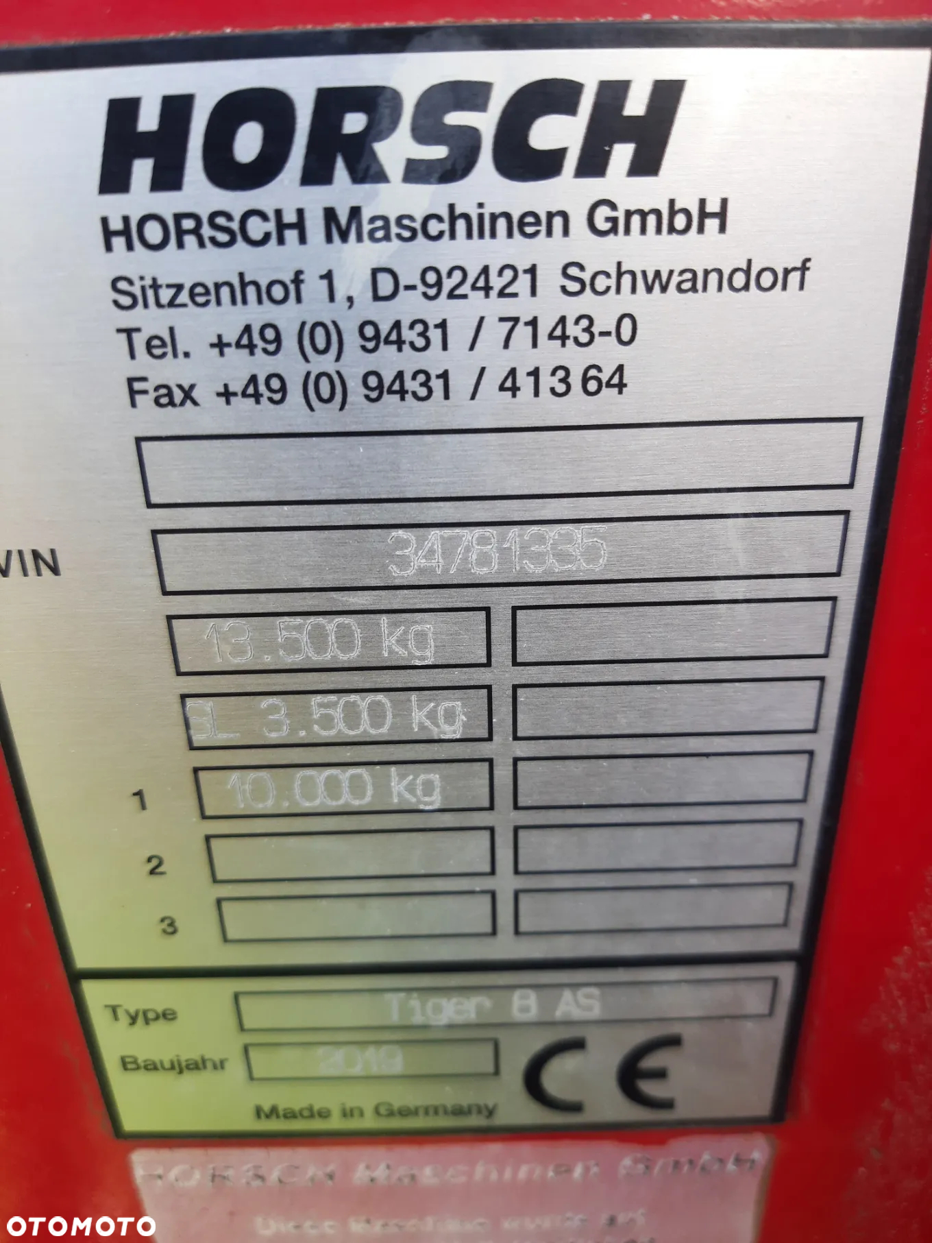 Horsch Tiger 8 AS - 2