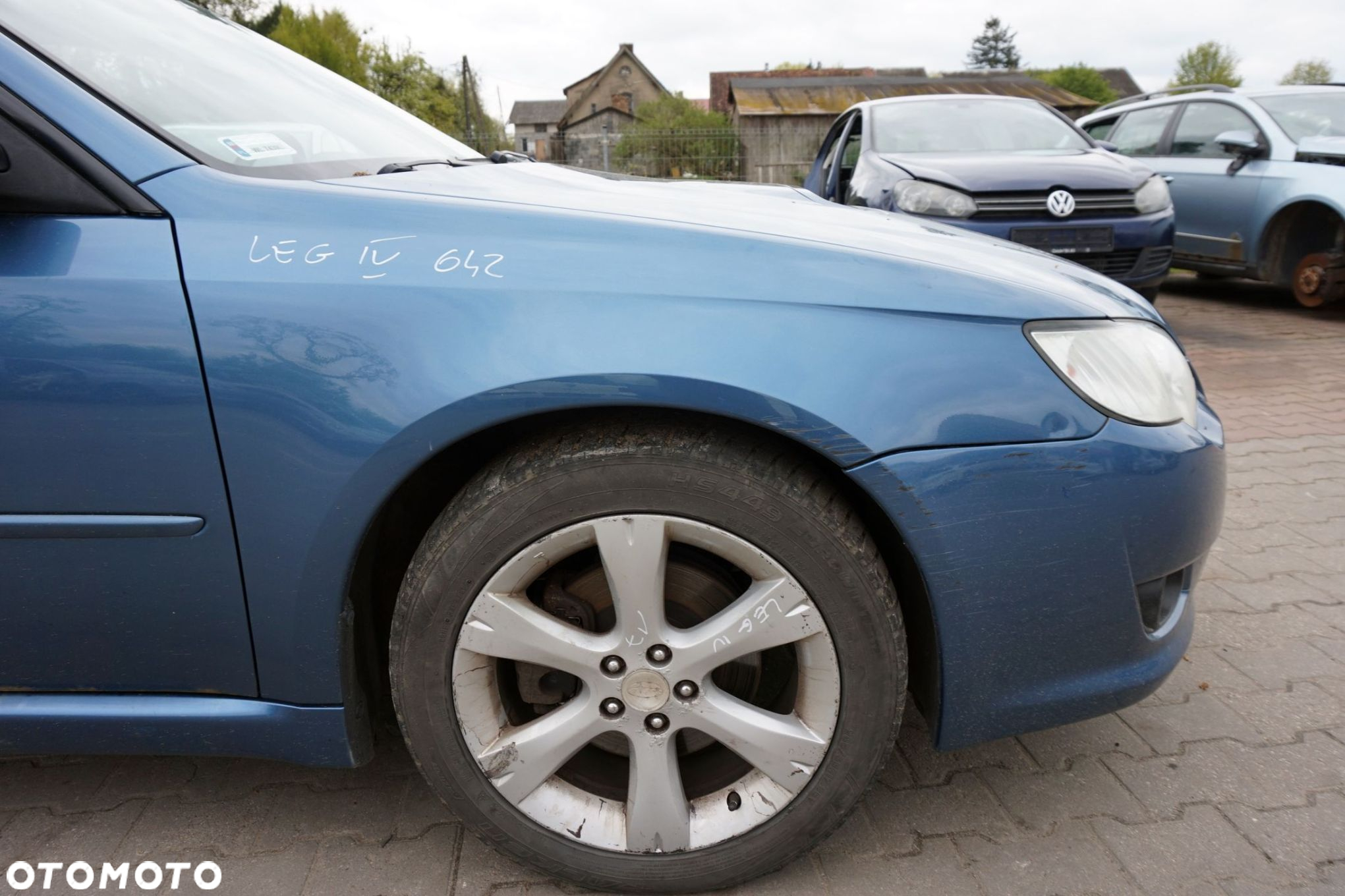 MASKA ZDERZAK BŁOTNIKI LAMPY LEGACY IV BL LIFT 64Z XENON SPRYSKI SUBARU 2006-2009 NIEBIESKI PRZÓD KOMPLETNY - 13