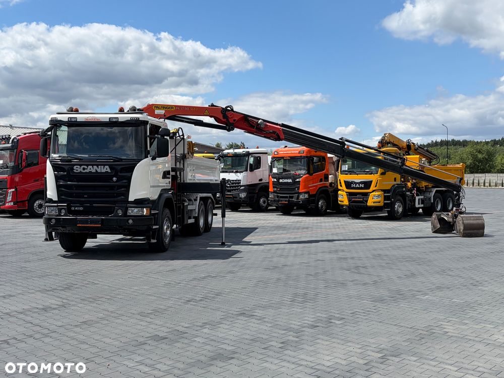Scania P410 / 6x4 / EURO 6 / HDS / WYSUW x3 / ROTATOR / CHYWTAK / STEROWANIE RADIOWE / WYWROTKA / HYDROBURTA / AUTOMAT / KAMERA COFANIA / NAWIGACJA / NISKI PRZEBIEG / 2017 / SERWISOWANY / SPROWADZONY - 23
