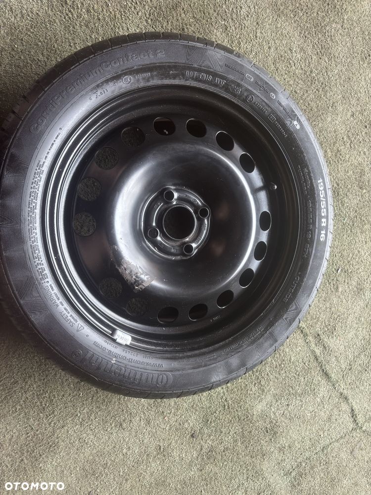 4x100 6J16 Et40 OPEL KOLO ZAPSOWE 195/55R16 dojazdowe NOWE corsa d e - 1