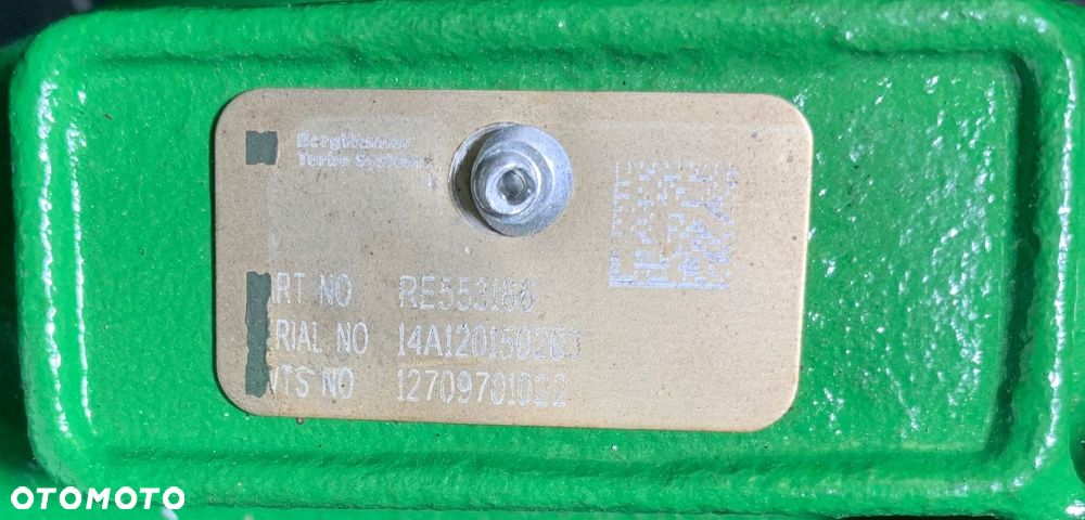 turbosprężarka 6068h john deere re553166 12709881022 + rabat 2500zł opis - 4