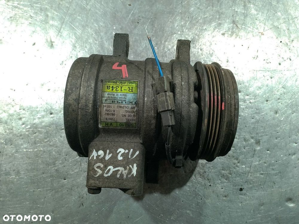 POMPA, SPRĘŻARKA KLIMATYZACJI CHEVROLET KALOS 1.2 BENZYNA 96473634 R-134A - 1